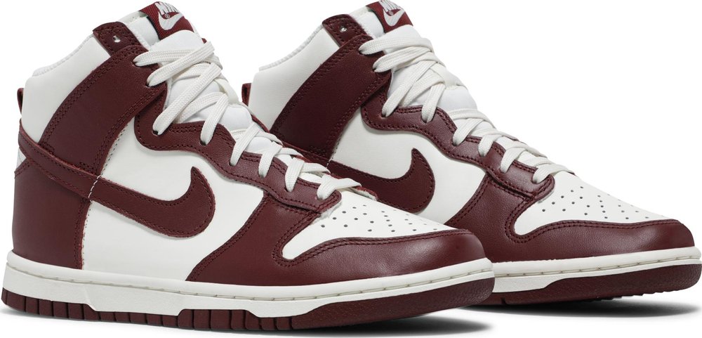 nike w dunk high team red