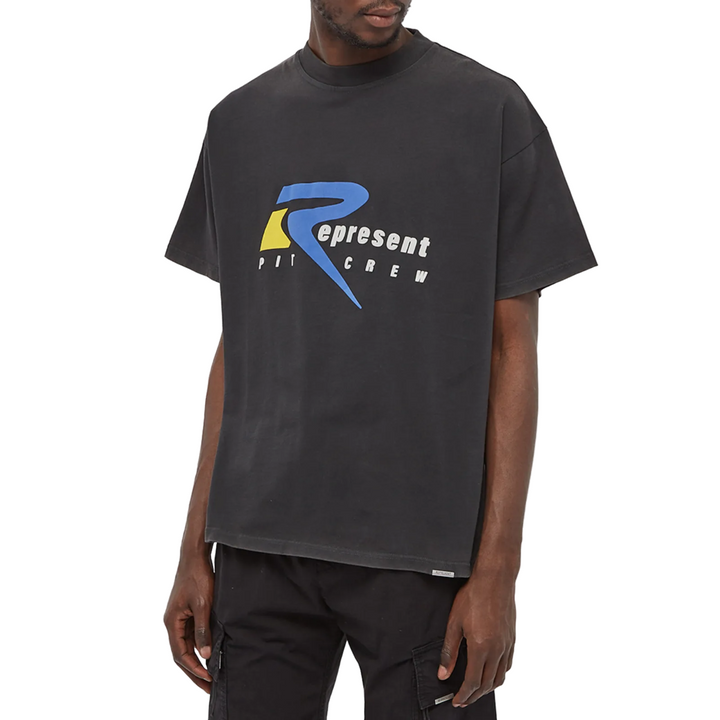 Represent Pit Crew T-Shirt Vintage Black | Hype Vault Kuala Lumpur