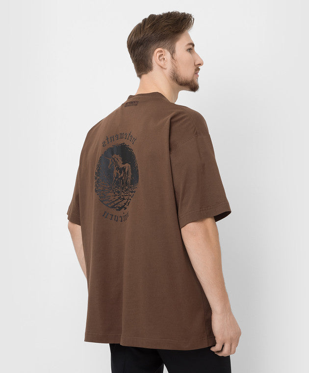 Vetements Double Unicorn T-Shirt Brown | Hype Vault Kuala Lumpur