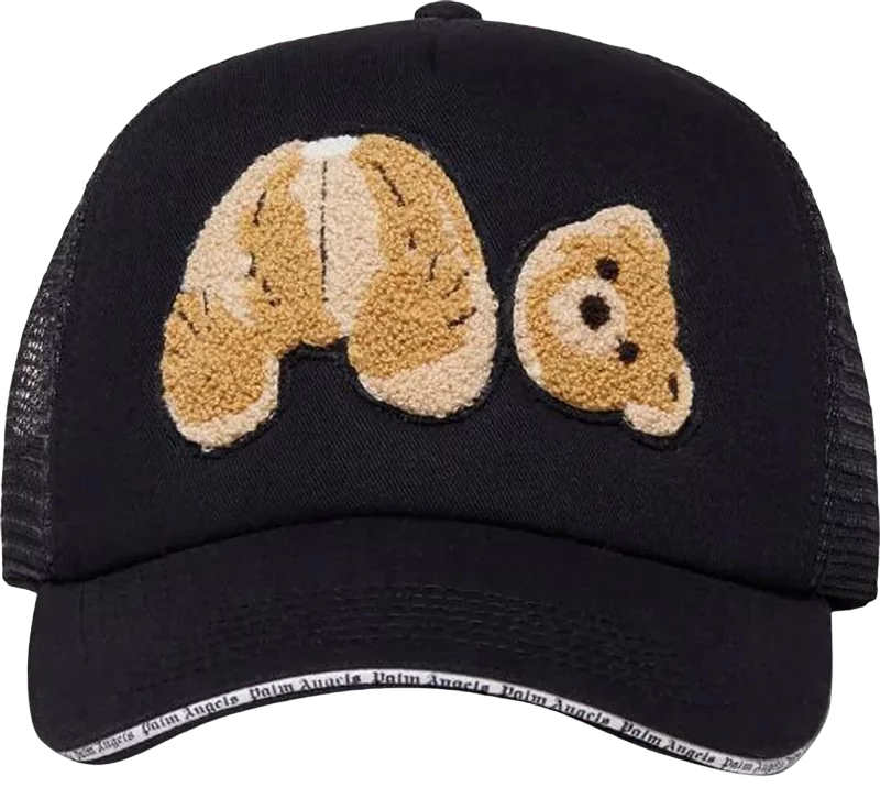 Palm Angels Bear Trucker Hat Black Brown | Hype Vault Kuala Lumpur 