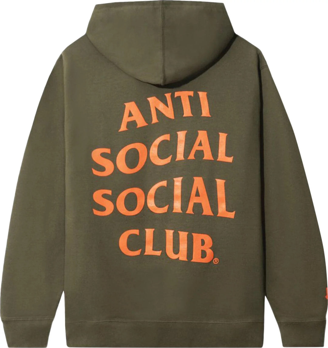 Anti Social Social Club x Undefeated Paranoid Olive Hoodie | Hype Vault Kuala Lumpur