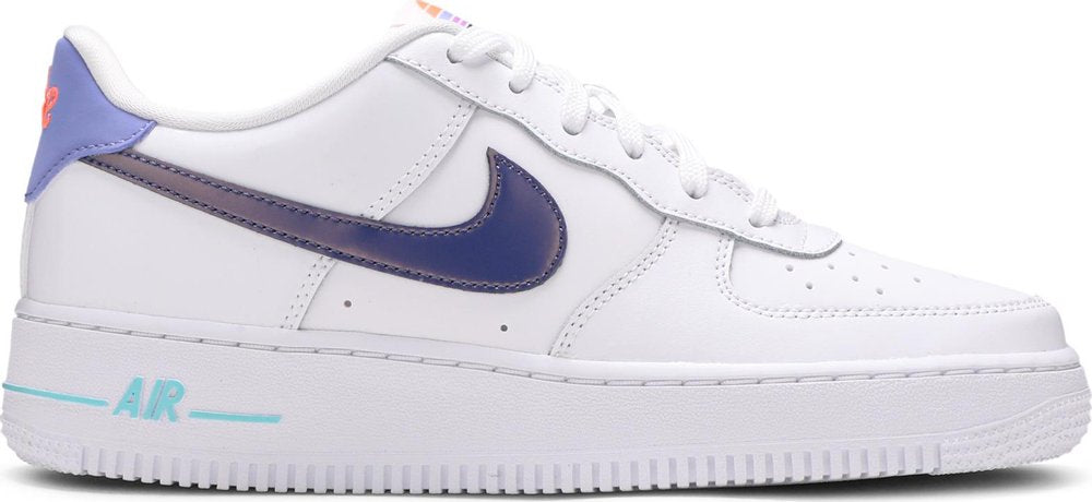 Nike Air Force 1 Low LV8 'White Dark Purple Dust' (GS) | Hype Vault Kuala Lumpur | Asia's Top Trusted High-End Sneakers and Streetwear Store