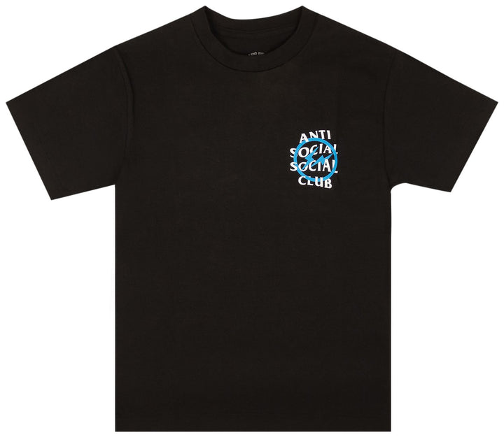 Anti Social Social Club x Fragment Design Blue Bolt Tee Black