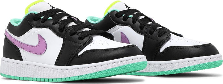 Air Jordan 1 Low 'Green Glow Violet Shock' (GS) | Hype Vault Kuala Lumpur | Asia's Top Trusted High-End Sneakers and Streetwear Store