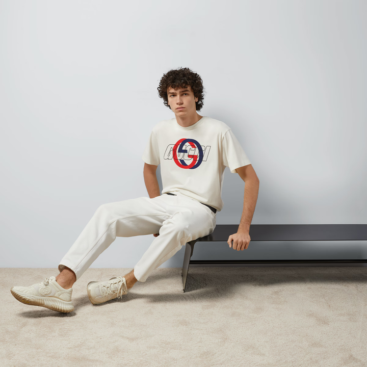 Gucci Cotton Jersey Printed T-Shirt ‘Off White’ | Hype Vault
