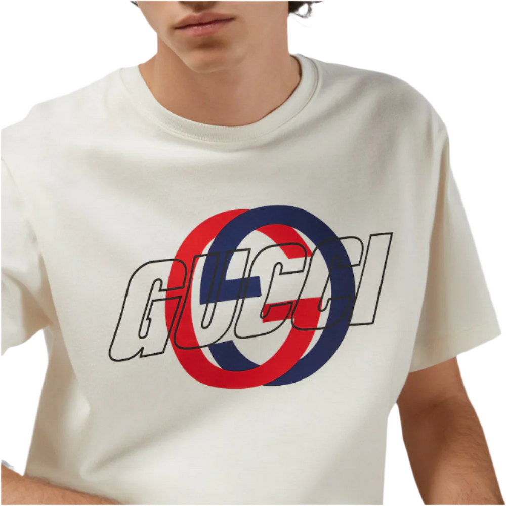 Gucci Cotton Jersey Printed T-Shirt ‘Off White’ | Hype Vault