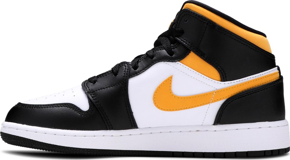 Air Jordan 1 Mid 'White Pollen Black' (GS) | Hype Vault Kuala Lumpur | Asia's Top Trusted High-End Sneakers and Streetwear Store