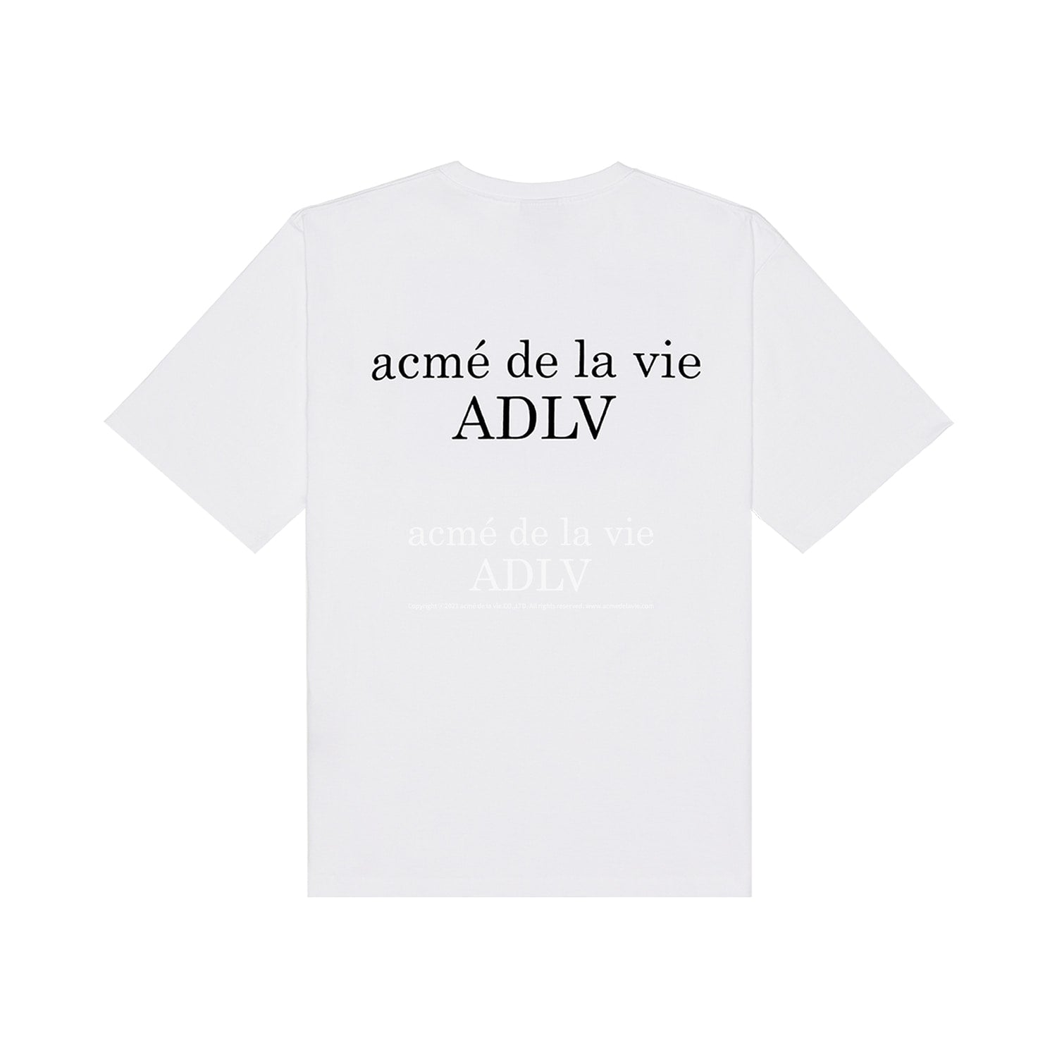 ☆人気☆【acme'delavie】☆GLOSSY BASIC LOGO SHORT SLEEV.E T acmé de la vie (ADLV) Glossy Basic Logo Short Sleeve T-Shirt