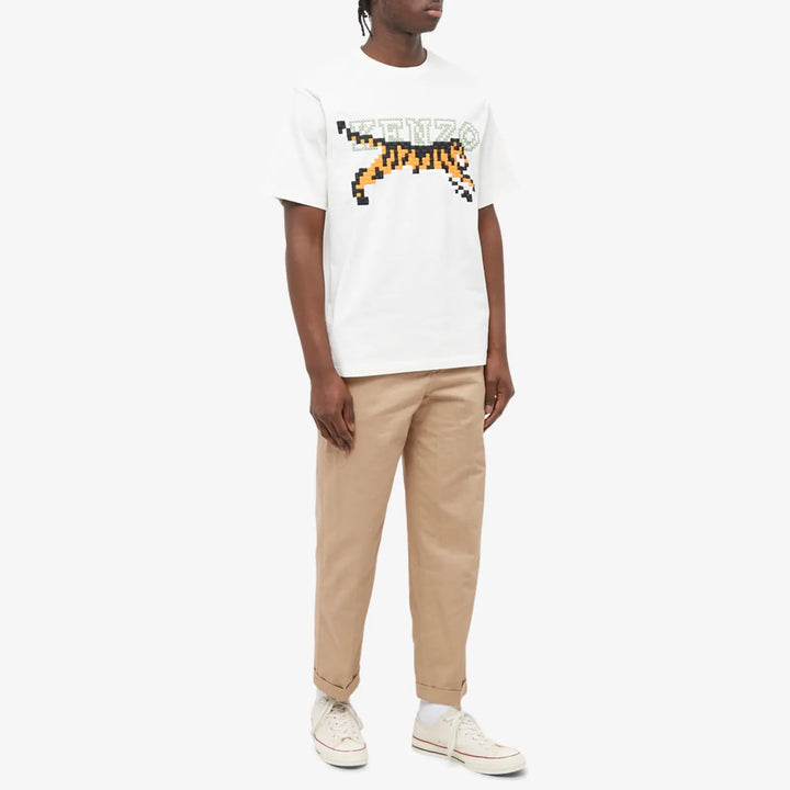 Kenzo x Nigo Tiger Pixel Oversized T-Shirt White | Asia's Top Trusted High-End Sneakers and Streetwear Store | Guaranteed 100% authentic