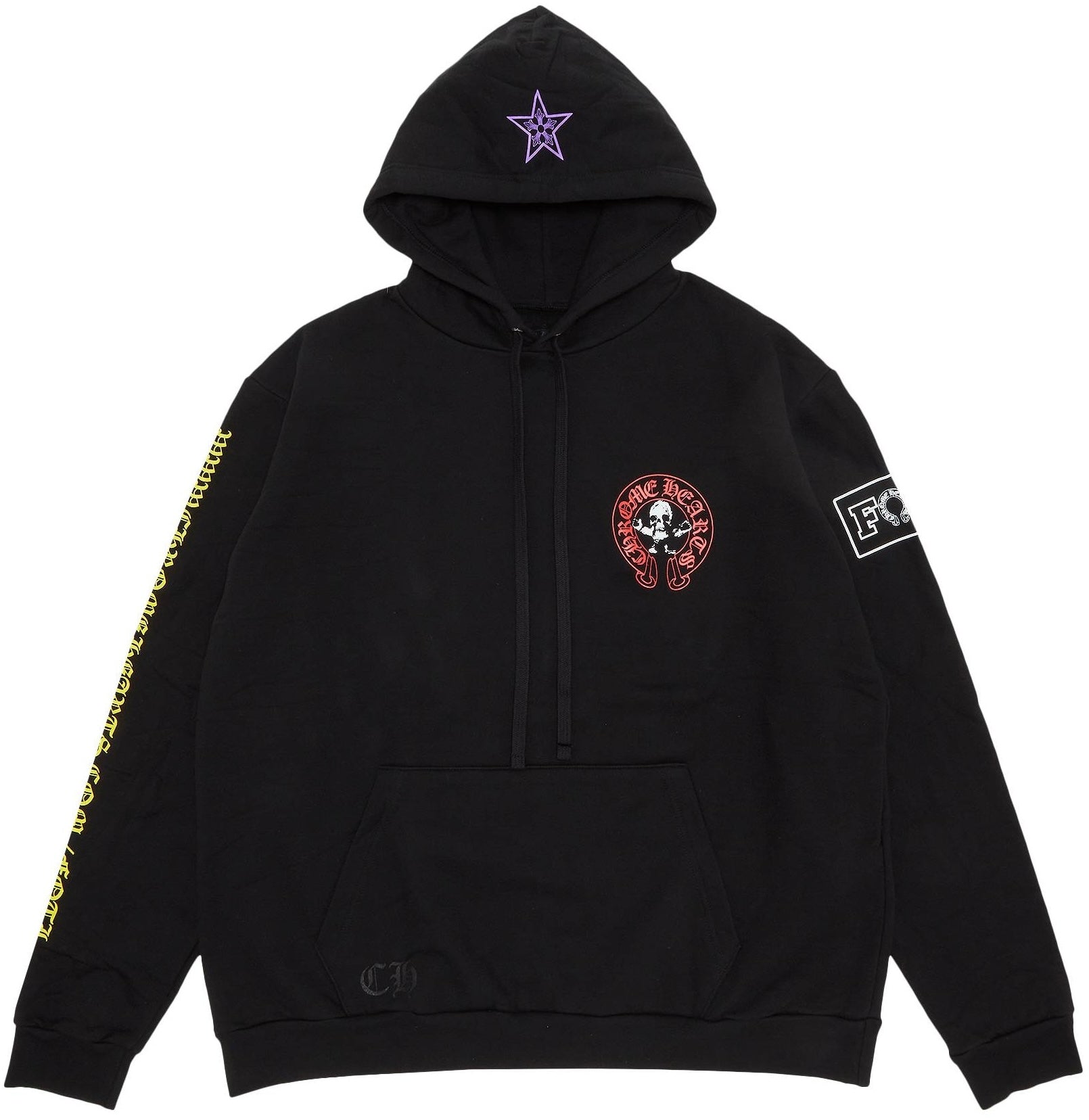 Chrome Hearts Black and White Black Multi Cross Zip | Depop
