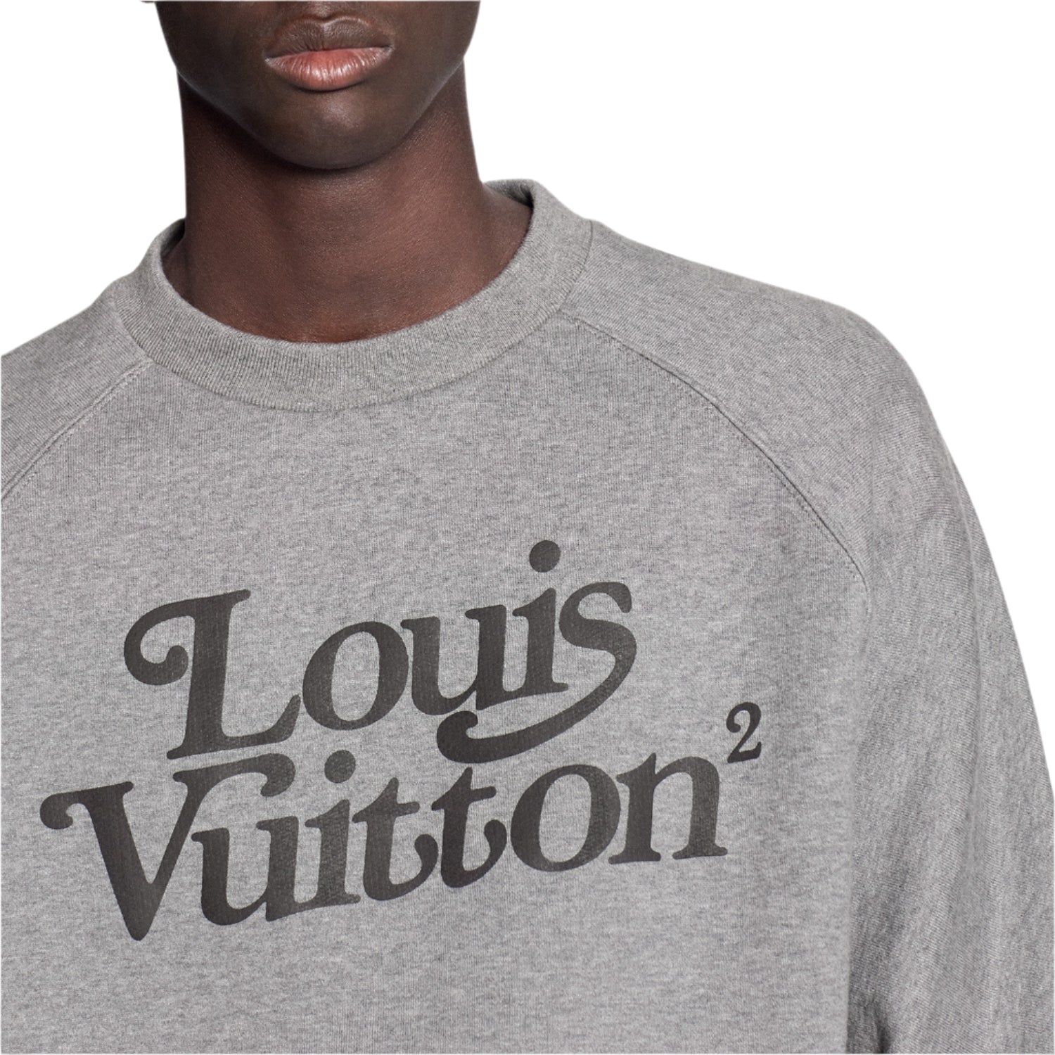 Louis Vuitton x Nigo Squared LV スウェット S Louis Vuitton x Nigo Squared LV Sweatshirt Gris Clair Men's - SS20