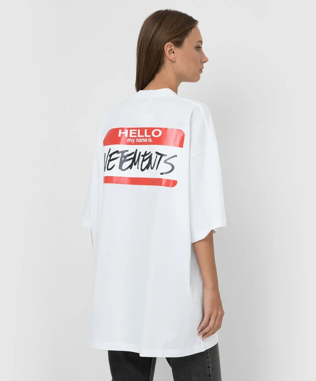 Vetements My Name Is Vetements T-Shirt White | Hype Vault Kuala Lumpur