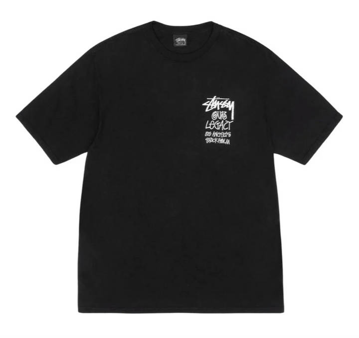 Stussy x Our Legacy Work Shop 8 Ball Yin Yang Pigment Dyed Tee ‘Black’ (FW24)