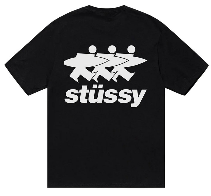 Stussy Surfwalk Pigment Dyed Tee ‘Black’ (SS24)