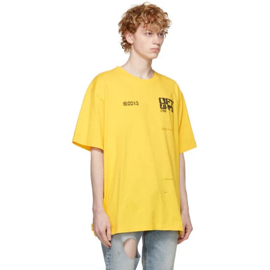 Off-White Tech Marker S/S Oversized Maize Black T-Shirt. | Hype Vault Kuala Lumpur