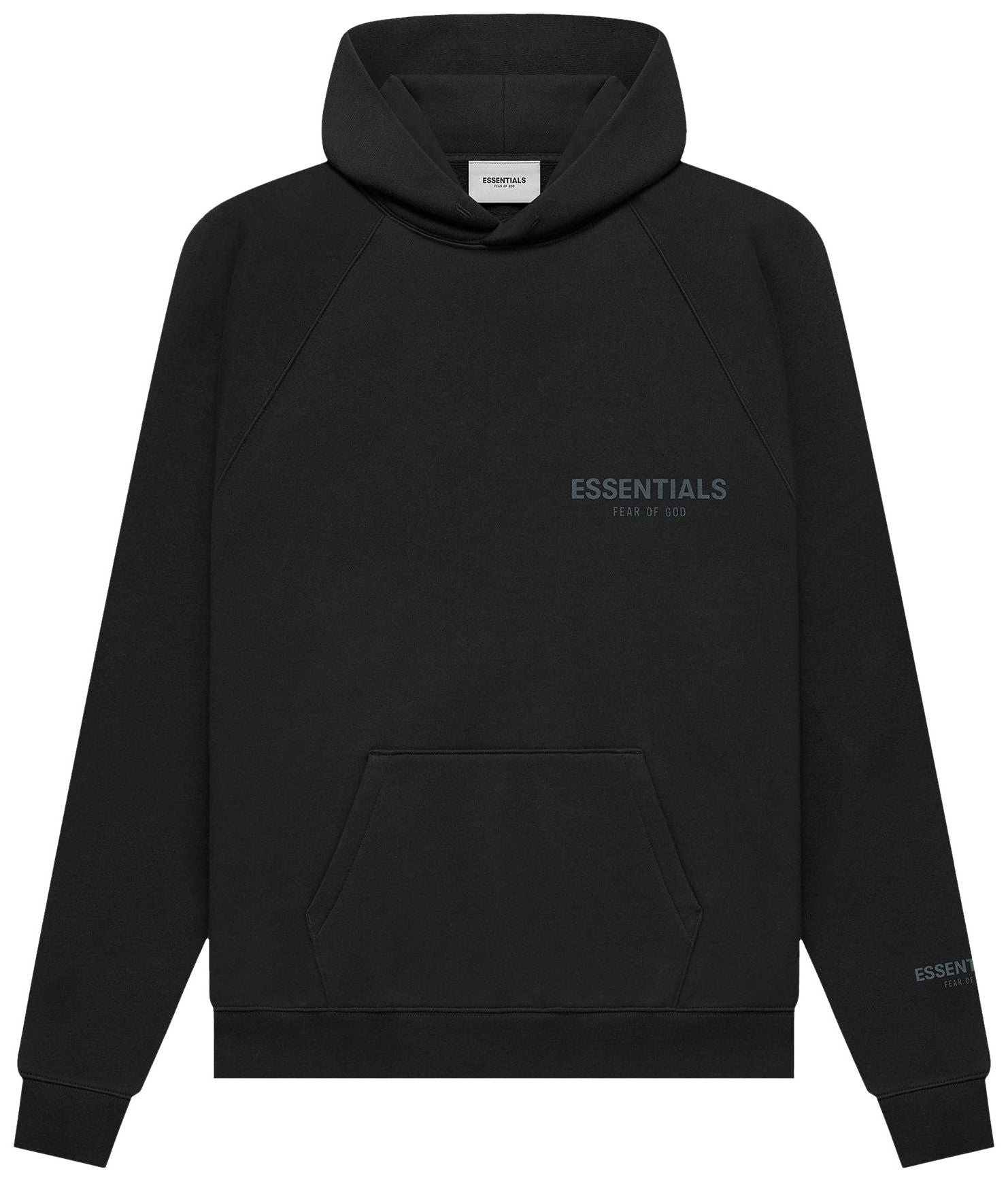 トップス FEAR OF GOD ESSENTIALS Hoodie Black L Fear of God Essentials Pullover Hoodie Black (FW21) – Hype Vault