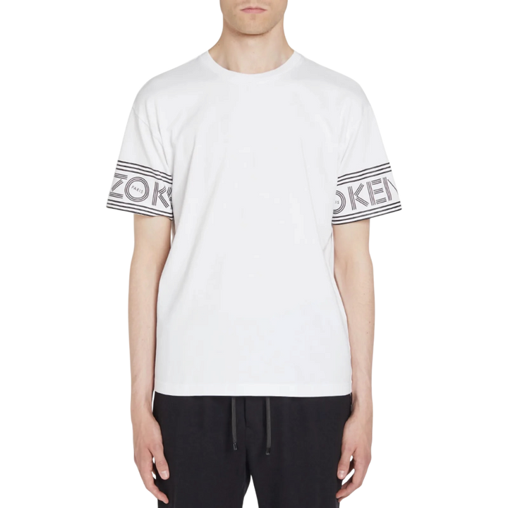 Kenzo Cuff Logo Cotton Short Sleeve T-Shirt 'White' - Hype Vault 