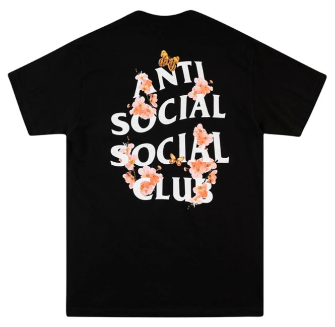 Anti Social Social Club Floral Black Tee | Hype Vault Kuala Lumpur