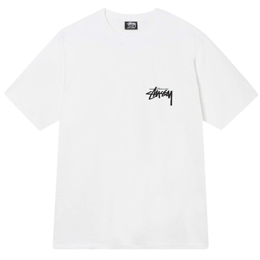 Stussy Fuzzy Dice Tee White | Hype Vault Kuala Lumpur | Asia's Top Trusted High-End Sneakers and Streetwear Store