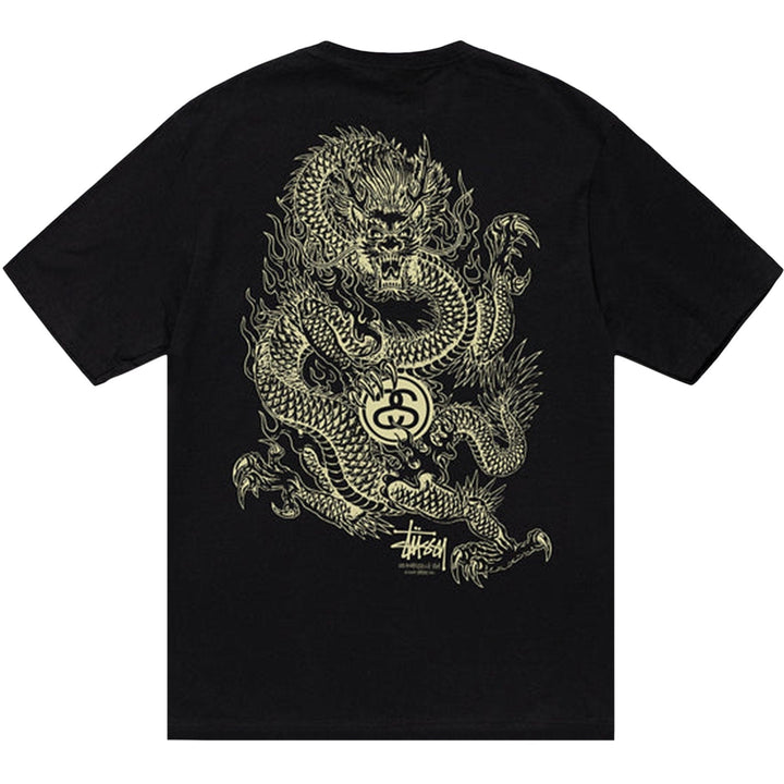Stussy Dragon Tee Black | Hype Vault Kuala Lumpur | Asia's Top Trusted High-End Sneakers and Streetwear Store | Guaranteed 100% authentic