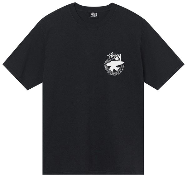 Stussy Beach Roots Pig Dyed Tee Black (SS22) | Hype Vault