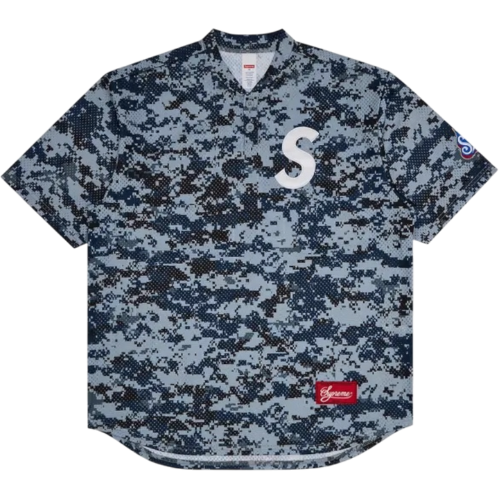 Supreme S Logo Baseball Henley ‘Digi Camo’ (SS25)