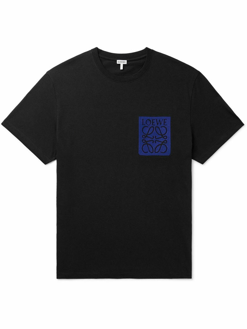 Loewe Blue Anagram T-Shirt Black Relaxed Fit | Hype Vault Kuala Lumpur Malaysia | Authentic luxury sneakers, streetwear, collectibles and accessories destination