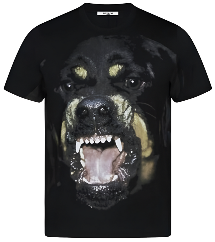 Givenchy Rottweiler Printed T-Shirt Black Oversized Fit