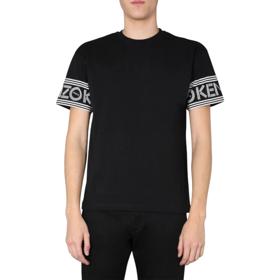 Kenzo Cuff Logo Cotton Short Sleeve T-Shirt 'Black' (SS21) - Hype Vault 