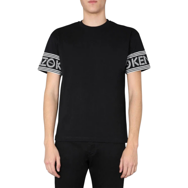 Kenzo Cuff Logo Cotton Short Sleeve T-Shirt 'Black' (SS21) - Hype Vault 