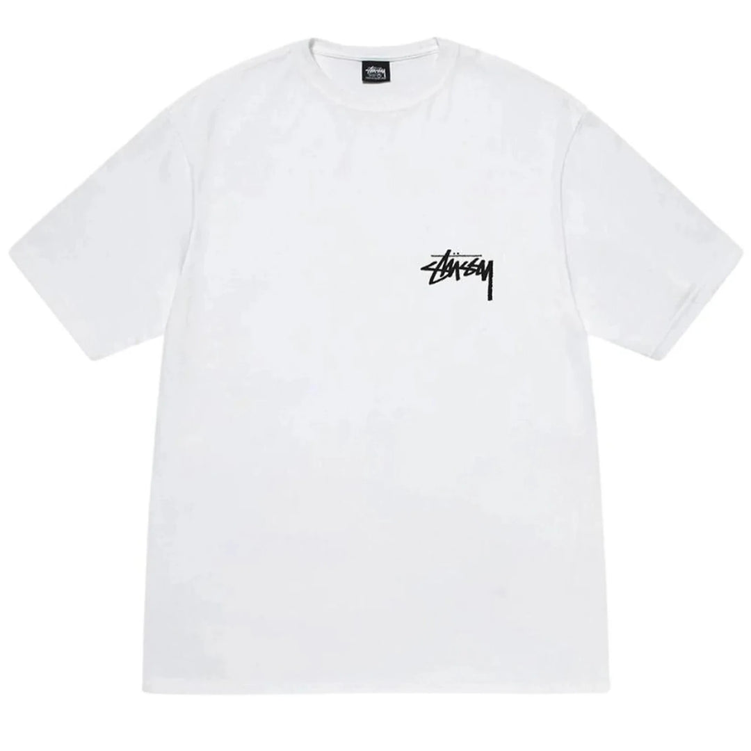 Stüssy Burning Stock Tee White