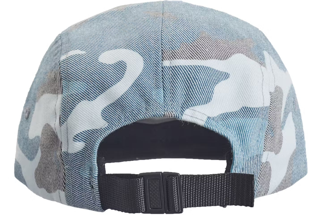 Supreme Washed Out Camo Camp Cap Blue Camo (SS19)