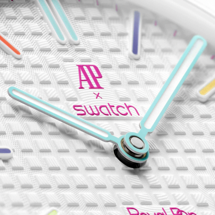 Swatch x Audemars Piguet Bioceramic Royal Pop Huit Blanc - Hype Vault 