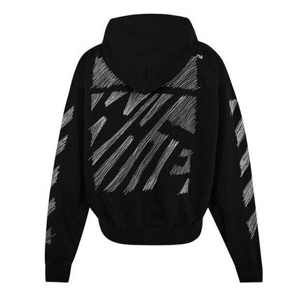 Off-White Scribble Diag Boxy Black Hoodie