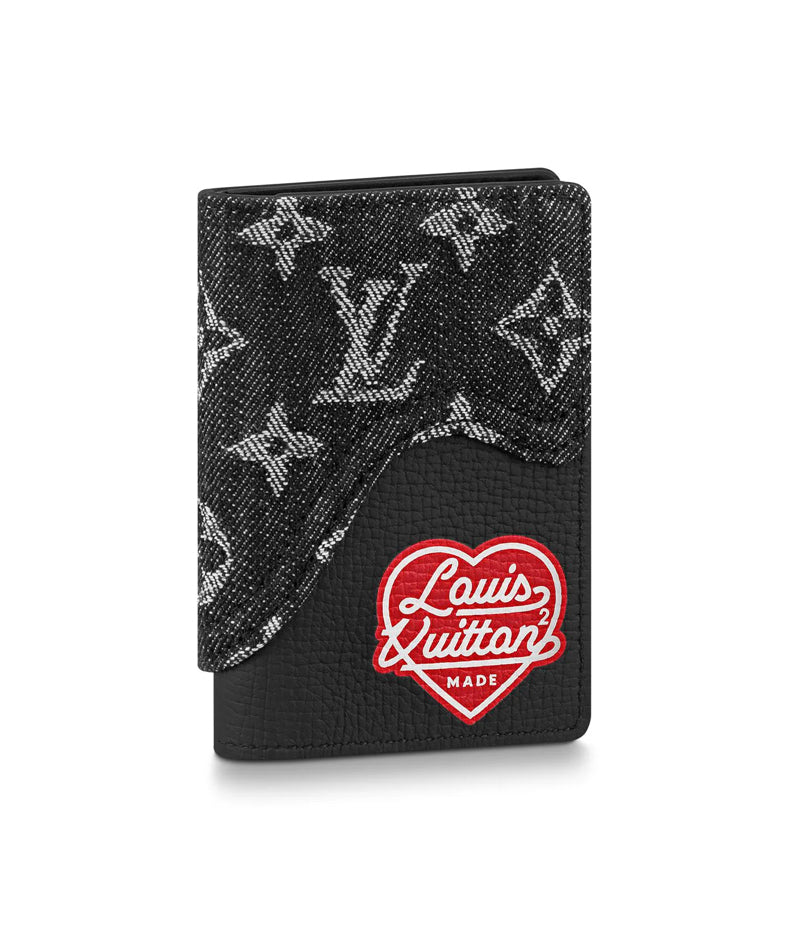 Louis Vuitton x Nigo Pocket Organizer Card Holder Monogram Black