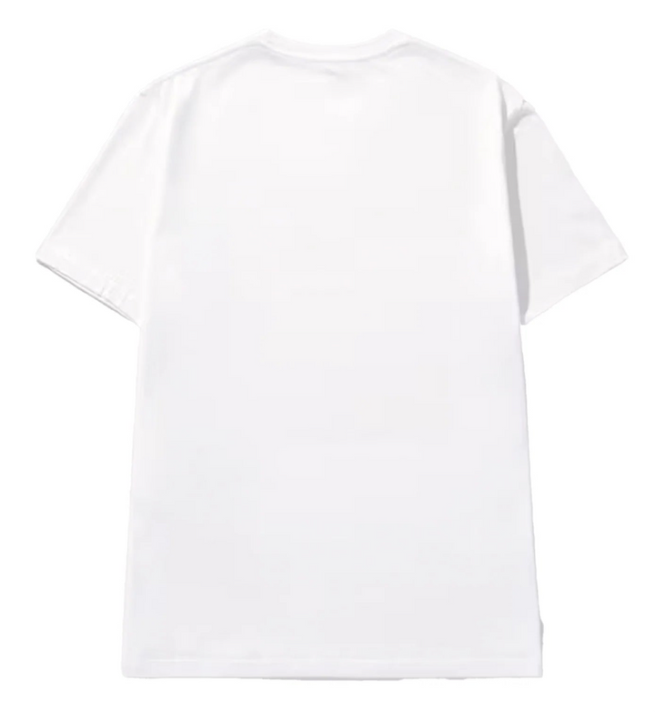 Loewe Anagram Blue Embroidered Logo on White T-Shirt