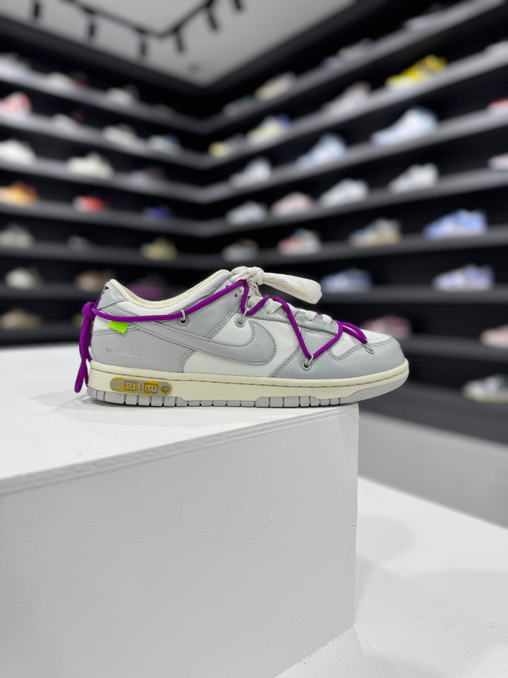 Pre-loved Off-White x Nike Dunk Low ‘Lot 21’ Size UK7.5/US8.5 (Condition: 9.5/10)