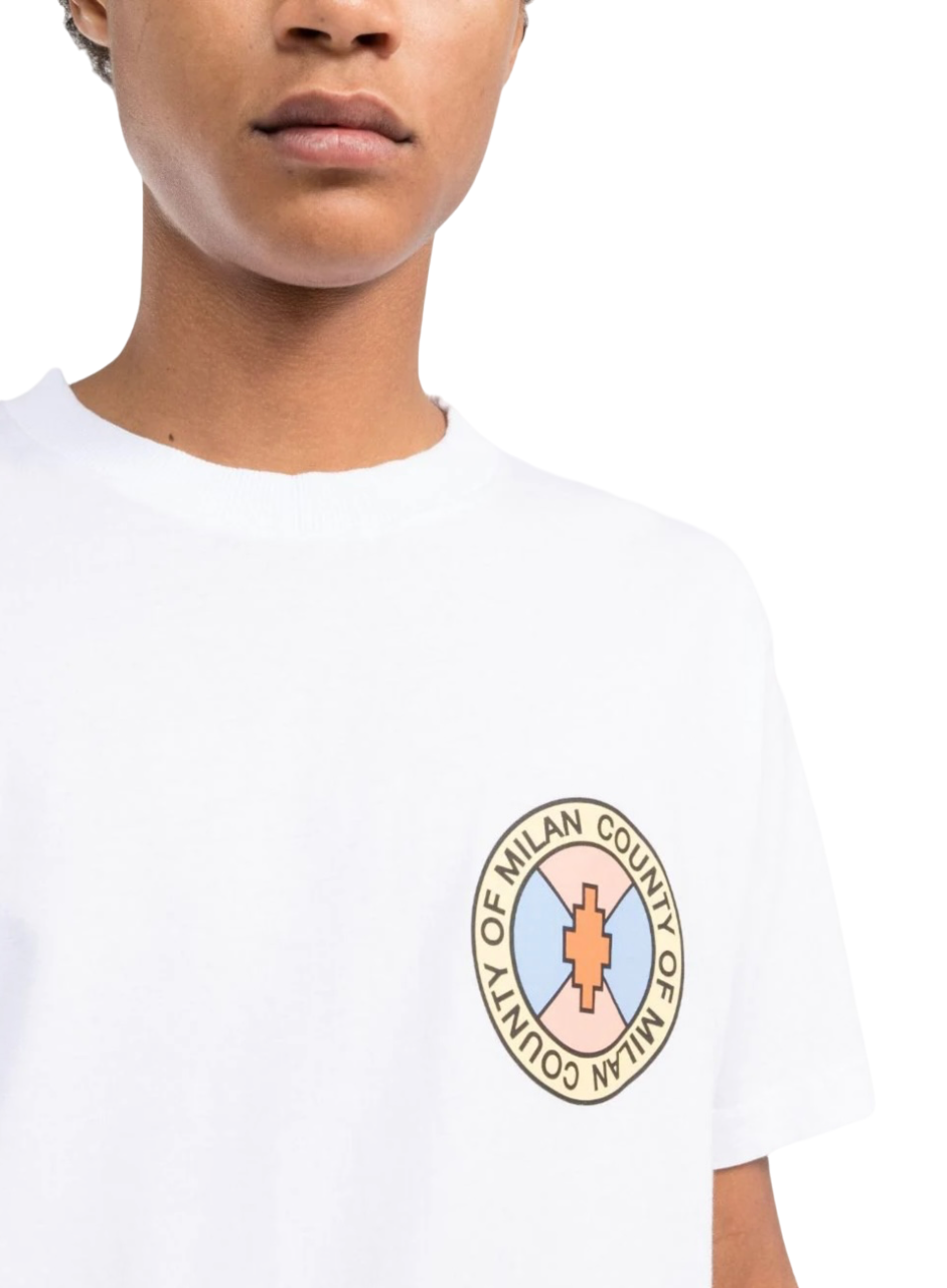 Marcelo Burlon County Park Regular T-Shirt White Pink | Hype Vault Kuala Lumpur