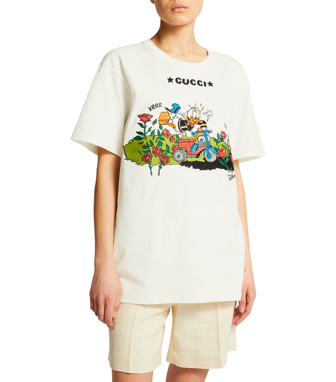 Gucci x Disney Garden Rose Donald Duck T-Shirt | Hype Vault Kuala Lumpur 