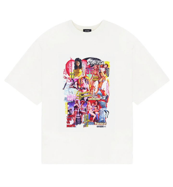 We11done New Movie Collage T-Shirt White