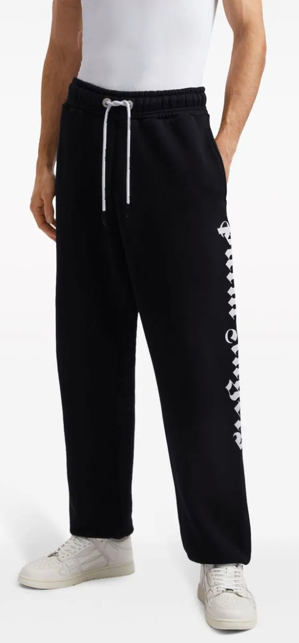 Palm Angels Side Logo Sweatpant Black White | Hype Vault Kuala Lumpur