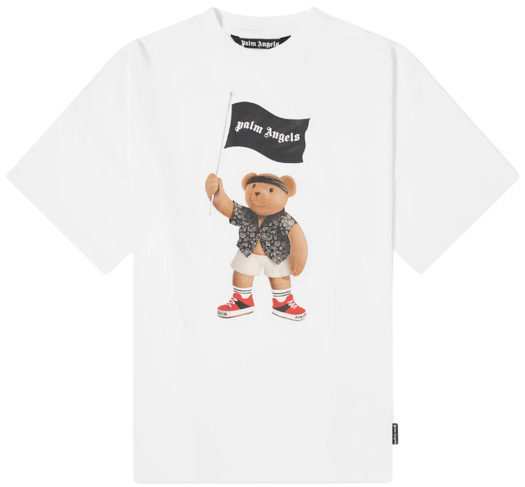 Palm Angels Pirate Bear Oversize T-Shirt White | Hype Vault Kuala Lumpur 