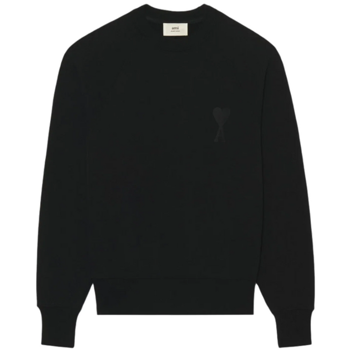 Ami Paris ADC Tonal Boxy Fit Crewneck Black (SS22)