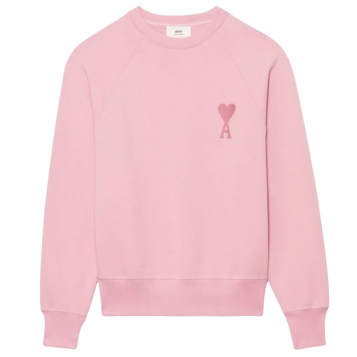 Ami Paris ADC Tonal Boxy Fit Crewneck Pale Pink (SS22)