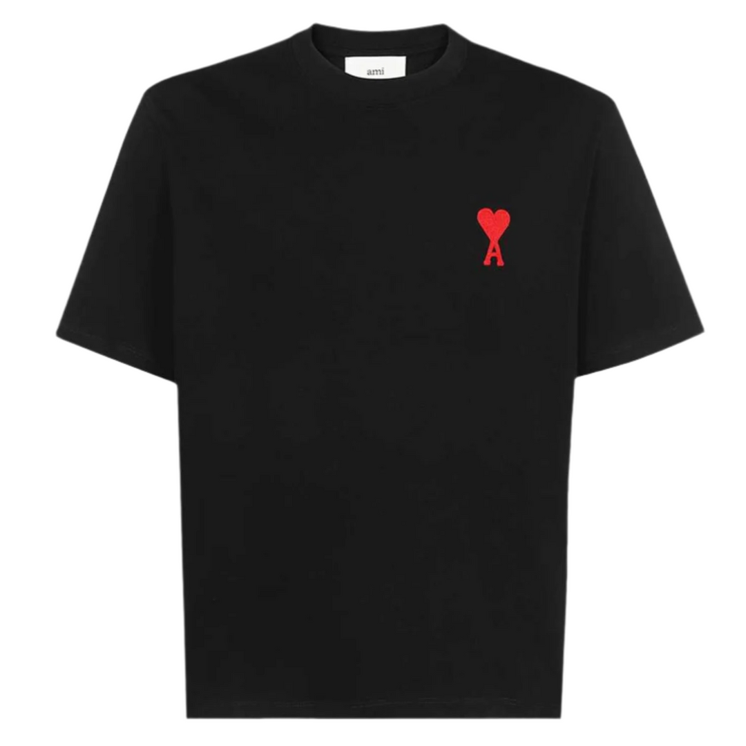 Ami de Coeur Embroidered T-shirt Black | Hype Vault
