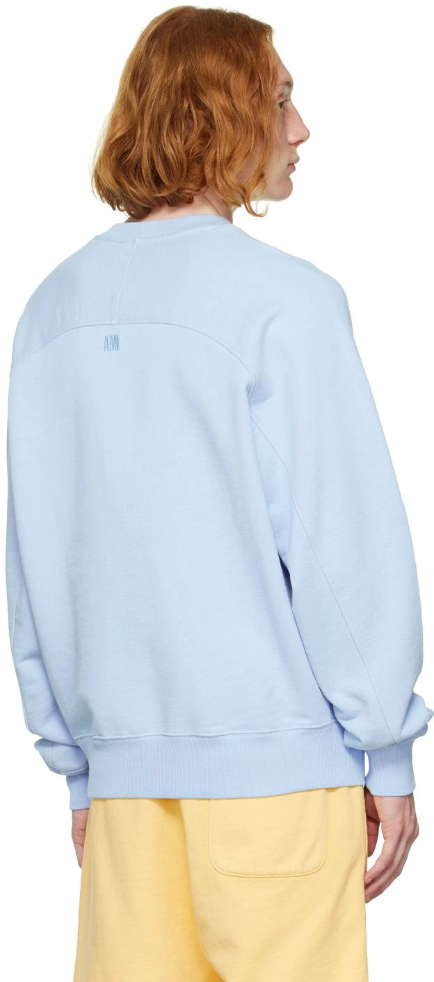 Ami Paris ADC Tonal Boxy Fit Crewneck Sky Blue (SS22)