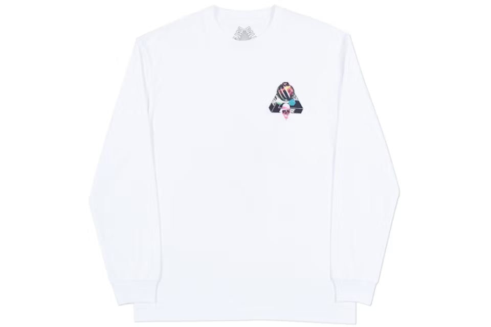 トップス Palace TRIBONE LONGSLEEVE WHITE size M TRI-BONE LONGSLEEVE | PALACE SKATEBOARDS