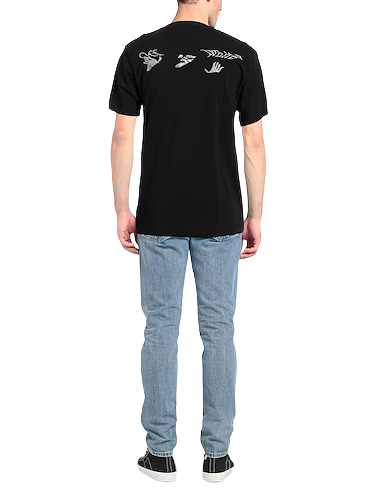 Off-White Distorted Logo Oversized Black T-Shirt | Hype Vault Kuala Lumpur