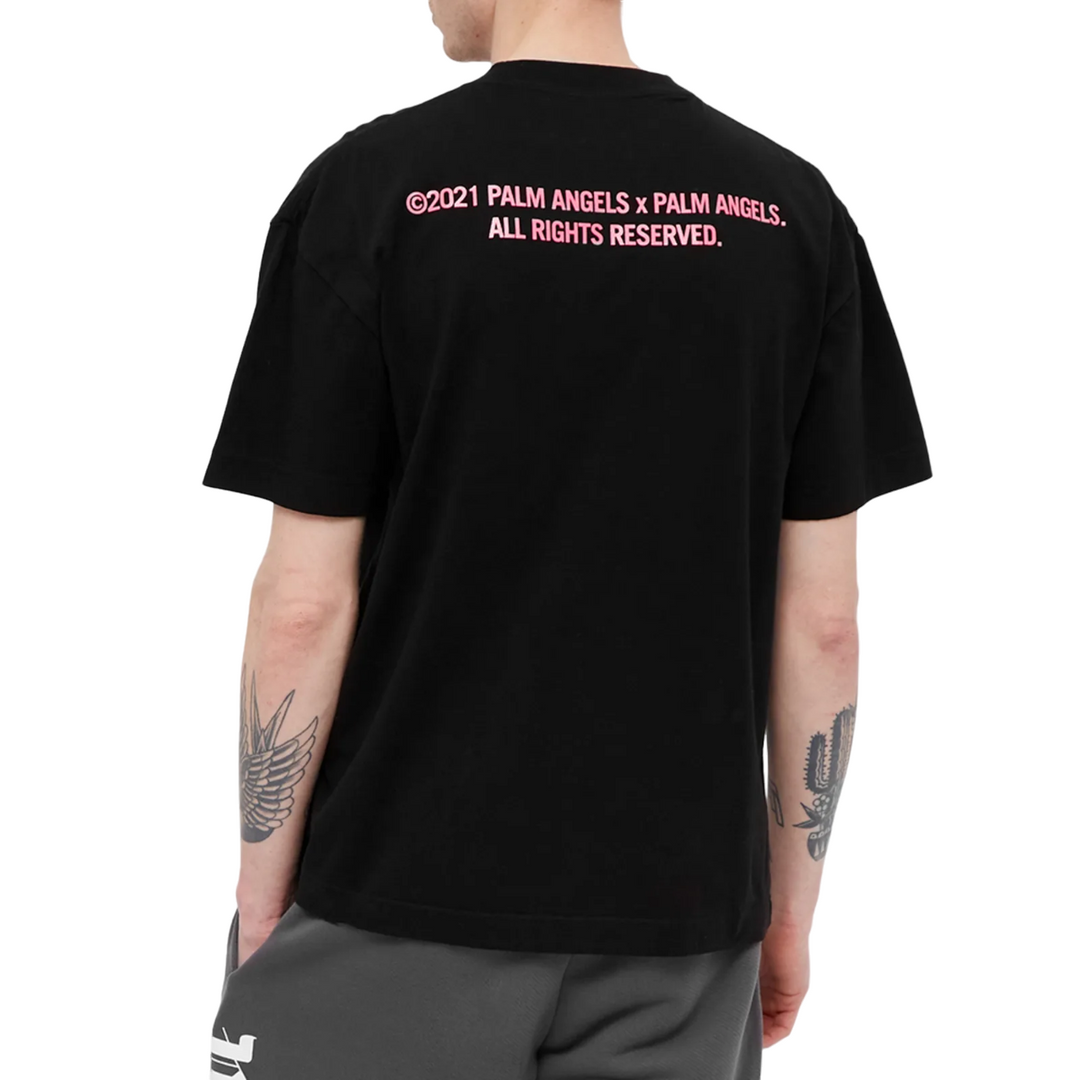 Palm Angels Palm Tree T-Shirt Black Fuchsia | Hype Vault Kuala Lumpur 