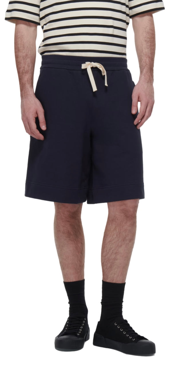 Jil Sander Cotton Track Shorts Midnight | Hype Vault Kuala Lumpur 